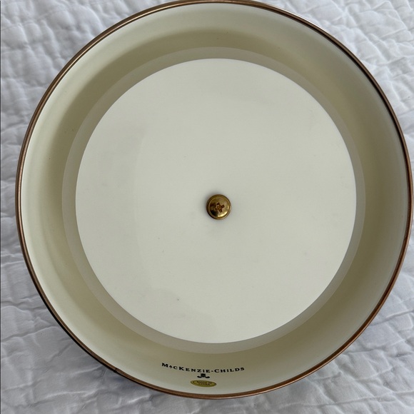 MacKenzie-Childs Blue and White Glass Jar - Picture 5 of 7